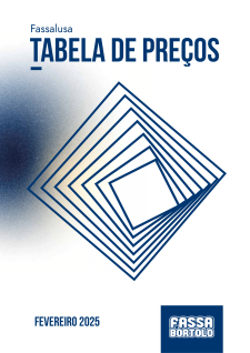 Tabela Preços Fassa Bortolo 2025